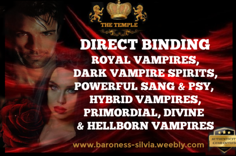 Direct Vampire Binding to you or your own vessel. Vampire Conjuring and Vampire Binding
