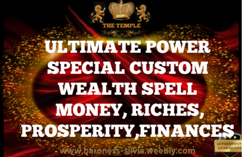 ULTIMATE POWER CUSTOM Wealth Ritual Spell. HIGH MAGICK Custom Wealth Money Ritual Spell