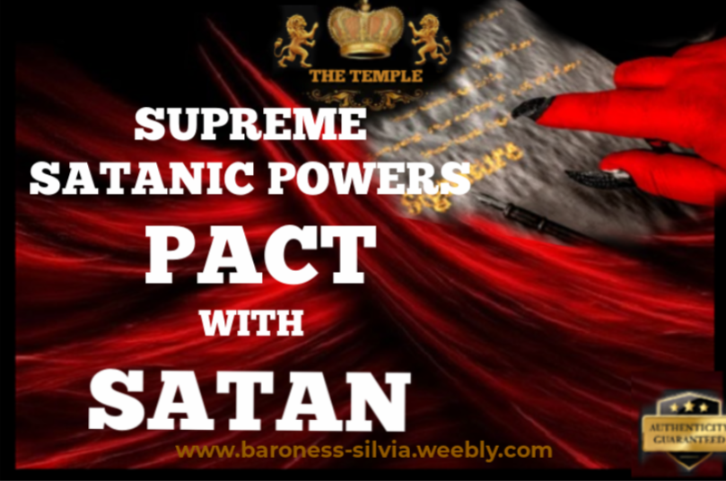 Pact with Satan. Satanic Pact.  Contract with the Lord Satan
